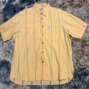 Columbia River Lodge Trout Print Shirt Fishing Mens VTG Style Large Resort